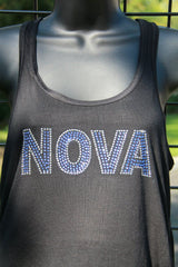 Ladie's Flowy Racerback Tank-Water