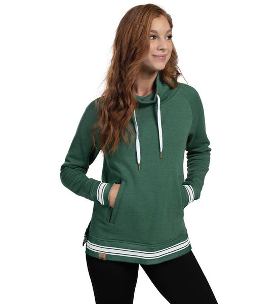 LADIES IVY LEAGUE FUNNEL NECK PULLOVER