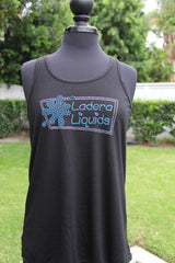 Ladie's Flowy Racerback Tank-Water