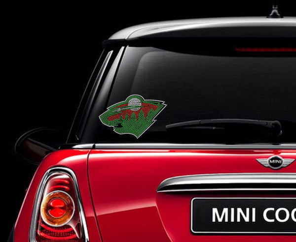 Minnesota Wild Rhinestone Car Decal