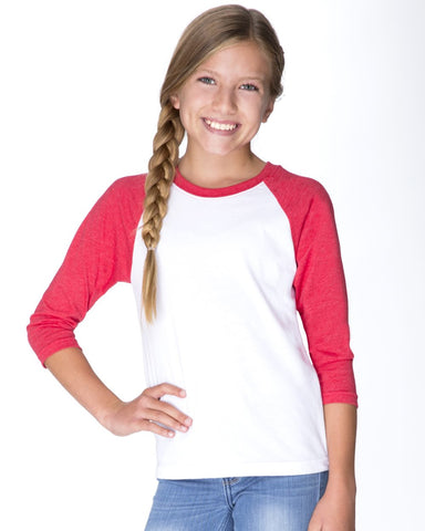 Youth CVC 3/4-Sleeve Raglan-bb