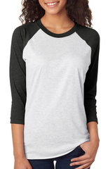 Unisex Triblend 3/4-Sleeve Raglan-menlo