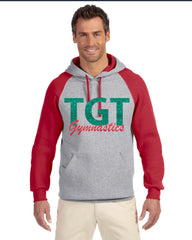 UNISEX Dri Power® Colorblock Raglan Hooded Pullover Sweatshirt-TGT