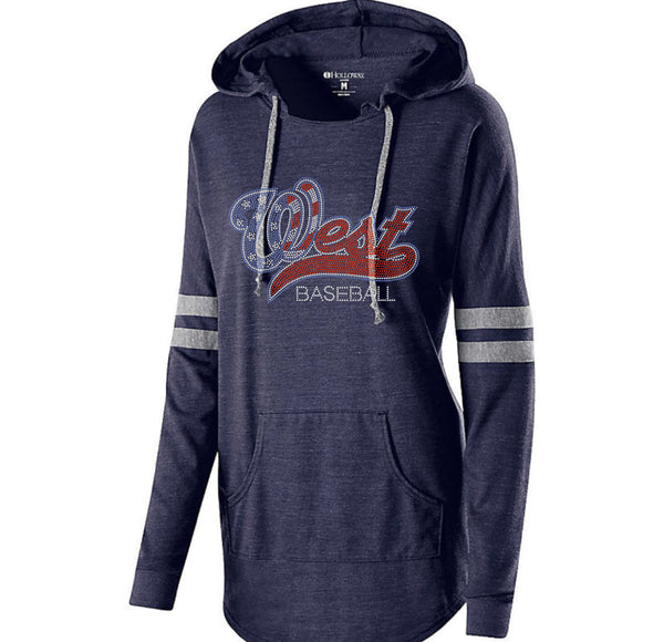 LADIES HOODED LOW KEY PULLOVER-bw