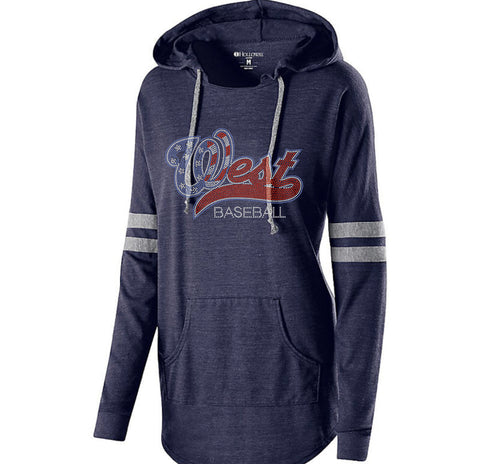 LADIES HOODED LOW KEY PULLOVER-bw
