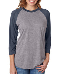 Unisex Triblend 3/4-Sleeve Raglan-cc