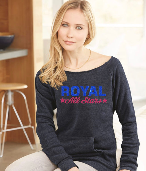 Ladies Maniac Eco-Fleece Sweatshirt-Royal