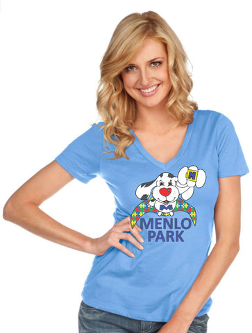 Women & Juniors Jersey Deep V Neck Short Sleeve-MP