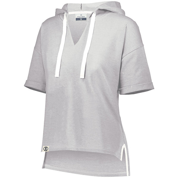 Ladies Sophomore Short Sleeve Hoodie-Edisonbb