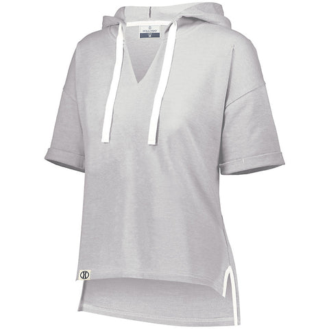 Ladies Sophomore Short Sleeve Hoodie-Edisonbb