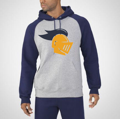 UNISEX Dri Power® Colorblock Raglan Hooded Pullover Sweatshirt-K