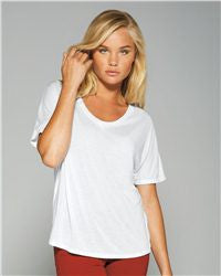 Ladies' Flowy Simple Tee-water