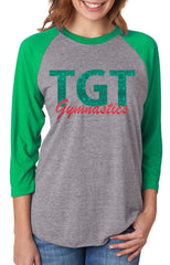 Unisex Triblend 3/4-Sleeve Raglan-TGT