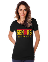 Womens & Juniors Jersey Crew Neck Short sleeve-EHS