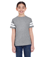 Youth Football V-Neck Fine Jersey Tee-UNH