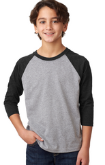 Youth CVC 3/4-Sleeve Raglan-le