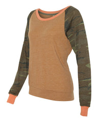 Ladies' Printed Eco-Jersey Slouchy Pullover