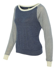 Ladies' Printed Eco-Jersey Slouchy Pullover
