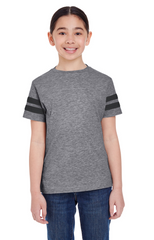Youth Football V-Neck Fine Jersey Tee-cc