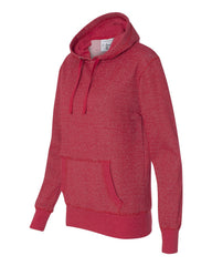 Ladies' Glitter French Terry Hooded Pullover-DLL