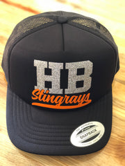 Curved Visor Foam Trucker with White Front Panel