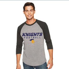 Unisex Triblend 3/4-Sleeve Raglan-k