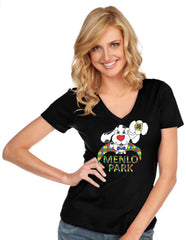 Women & Juniors Jersey Deep V Neck Short Sleeve-MP
