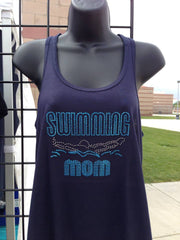 Swimming Mom Flowy Tank