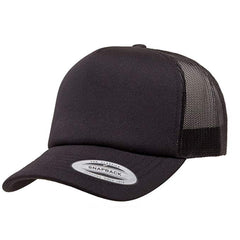 Curved Visor Foam Trucker with White Front Panel