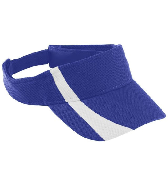 Athletic Mesh & Dazzle Stripe Visor-Splitz
