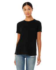 Womens Relaxed Fit Triblend Jersey Crew Neck Short sleeve-cc
