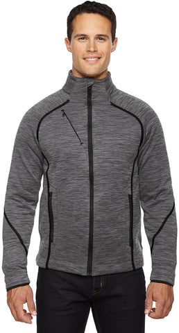 North End Sport Red Mens Flux Mélange Bonded Fleece Jacket-ehs