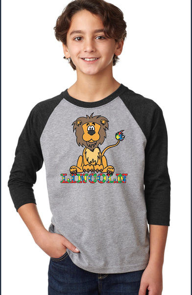 Youth CVC 3/4-Sleeve Raglan