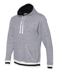 Peppered Fleece Lapover Hooded Pullover- (Unisex)-Ega