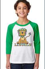 Youth CVC 3/4-Sleeve Raglan