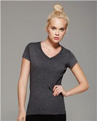 Ladies' Short Sleeve V-Neck Jersey T-Shirt