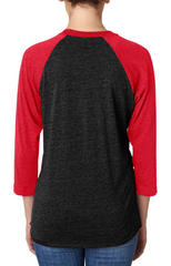 Unisex Triblend 3/4-Sleeve Raglan-e18