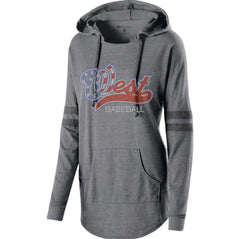 LADIES HOODED LOW KEY PULLOVER-bw