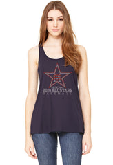 Ladie's Flowy Racerback Tank-smas