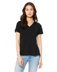 Women Relaxed Triblend V Neck Short Sleeve-UNH