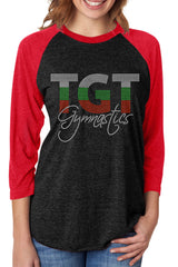 Unisex Triblend 3/4-Sleeve Raglan-TGT