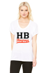 Women's Flowy Raglan Tee-hbs