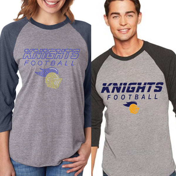 Unisex Triblend 3/4-Sleeve Raglan-k