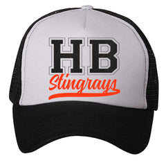 Curved Visor Foam Trucker with White Front Panel