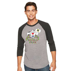 Unisex Triblend 3/4-Sleeve Raglan-menlo