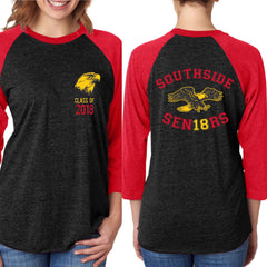 Unisex Triblend 3/4-Sleeve Raglan-e18