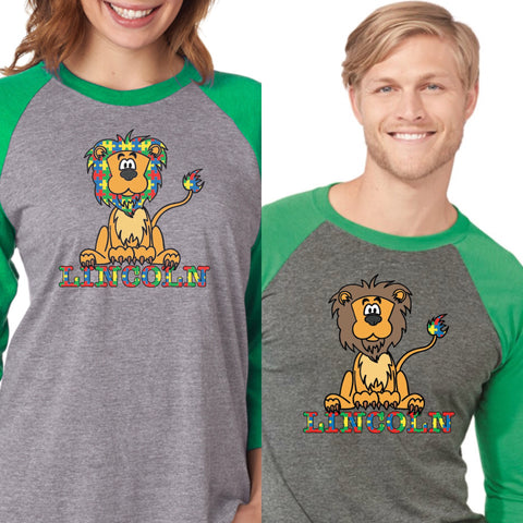 Unisex Triblend 3/4-Sleeve Raglan-OTSC