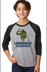 Youth CVC 3/4-Sleeve Raglan-le