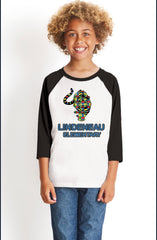 Youth CVC 3/4-Sleeve Raglan-le