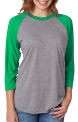 Unisex Triblend 3/4-Sleeve Raglan-smpw